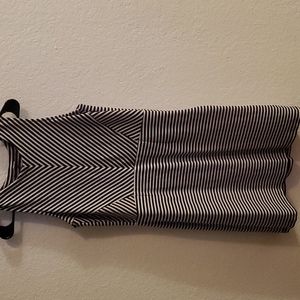 2 for $20 Black and White Striped Dress size Large